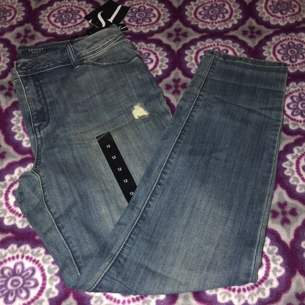 Super comfortable slightly deconstructed jeans